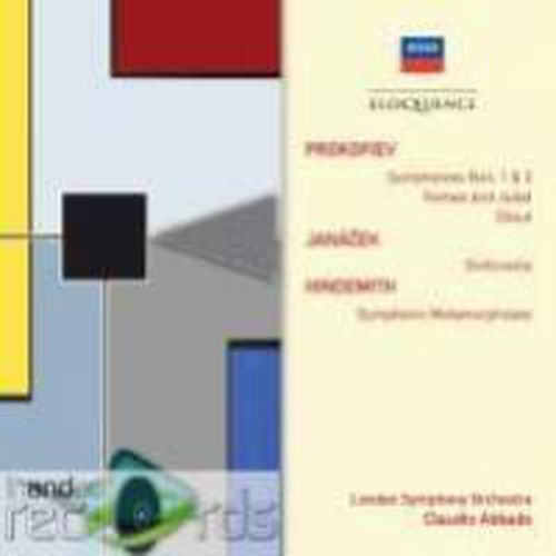 Cover image for Prokofiev Sym 1&3 Janacek Sinfonietta Hindemith Symphonic Metamorphoses