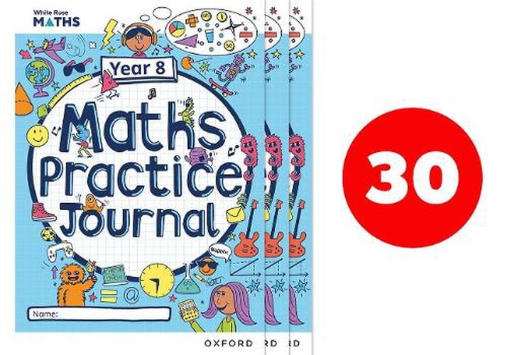 White Rose Maths Practice Journals Year 8 Workbooks: Pack of 30