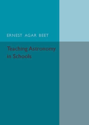 Cover image for Teaching Astronomy in Schools