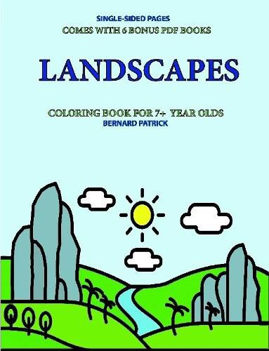 Cover image for Coloring Book for 7+ Year Olds (Landscapes)