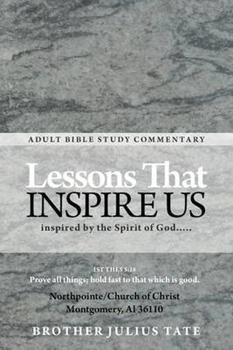 Cover image for Lessons That Inspire Us: Inspired by the Spirit of God...