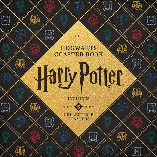 Harry Potter Hogwarts Coaster Book: Gryffindor, Ravenclaw, Hufflepuff, Slytherin