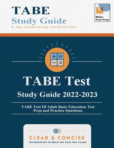 Cover image for TABE Test Study Guide 2020: TABE Test Of Adult Basic Education Test Prep and Practice Questions