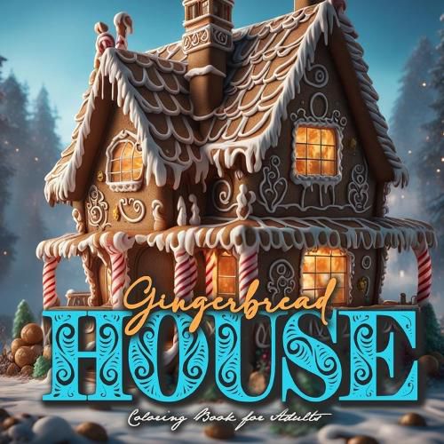 Cover image for Gingerbread Houses Coloring Book for Adults