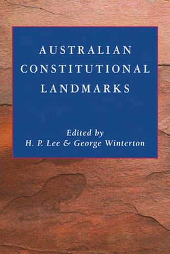 Cover image for Australian Constitutional Landmarks