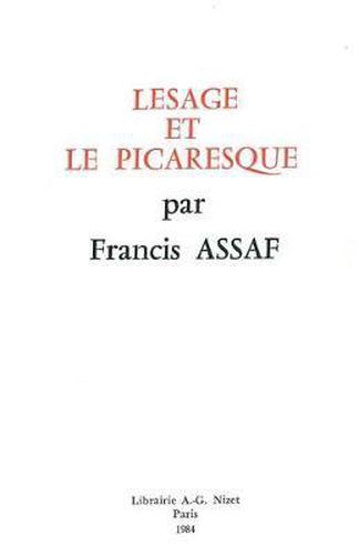 Cover image for Lesage Et Le Picaresque