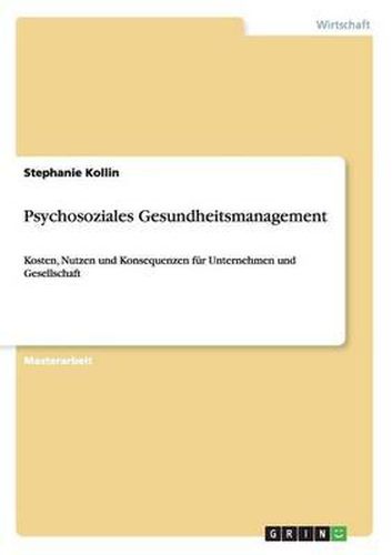 Cover image for Psychosoziales Gesundheitsmanagement