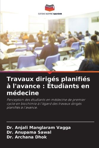 Travaux diriges planifies a l'avance