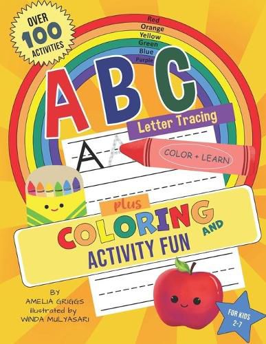 Cover image for ABC Letter Tracing PLUS Coloring and Activity Fun!: JUMBO Coloring and Activity Book