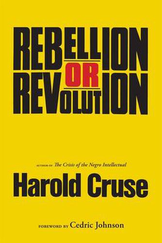 Cover image for Rebellion or Revolution?