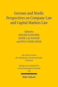 Cover image for German and Nordic Perspectives on Company Law and Capital Markets Law