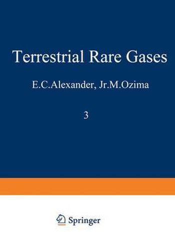 Cover image for Terrestrial Rare Gases: Proceedings of the U.S.-Japan Seminar on Rare Gas Abundance and Isotopic Constraints on the Origin and Evolution of the Earth's Atmosphere