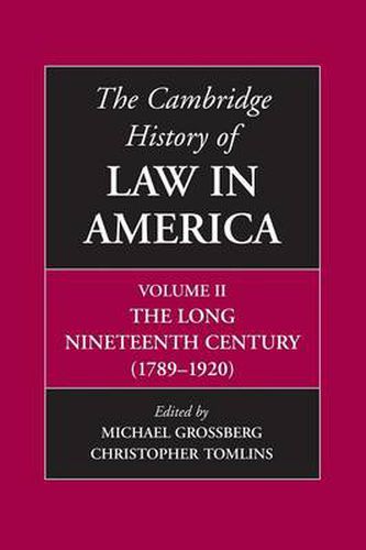 Cover image for The Cambridge History of Law in America