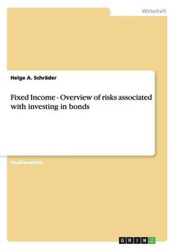 Cover image for Fixed Income - Overview of risks associated with investing in bonds