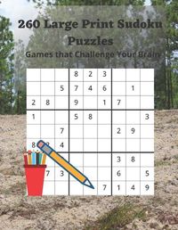 Cover image for 260 Large Print Sudoku Puzzles: Games that Challenge Your Brain