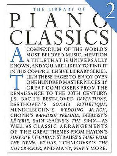 Cover image for The Library Of Piano Classics Book 2