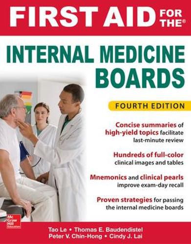 Cover image for First Aid for the Internal Medicine Boards, Fourth Edition