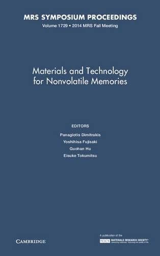 Cover image for Materials and Technology for Nonvolatile Memories: Volume 1729