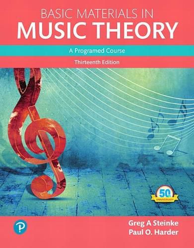 Cover image for Basic Materials in Music Theory: A Programed Approach