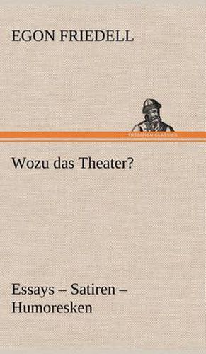 Cover image for Wozu Das Theater?