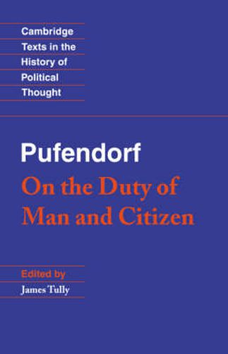 Cover image for Pufendorf: On the Duty of Man and Citizen according to Natural Law