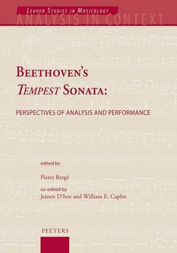 Cover image for Beethoven's Tempest Sonata: Perspectives of Analysis and Performance