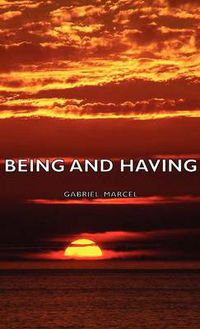 Cover image for Being and Having