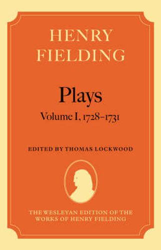 Cover image for Henry Fielding - Plays: Volume I, 1728-1731