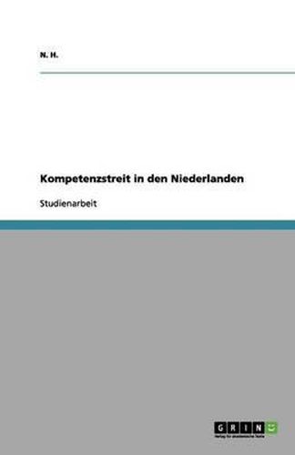 Cover image for Kompetenzstreit in den Niederlanden
