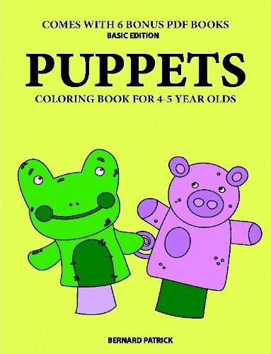 Cover image for Coloring Book for 4-5 Year Olds (Puppets)