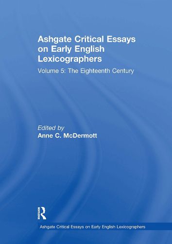 Cover image for Ashgate Critical Essays on Early English Lexicographers