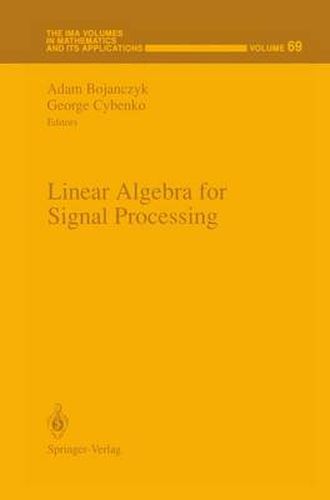 Cover image for Linear Algebra for Signal Processing