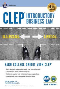 Cover image for Clep(r) Introductory Business Law Book + Online, 2nd Ed.