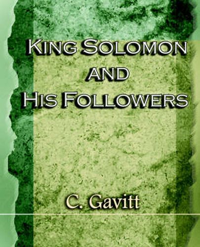 Cover image for King Solomon and His Followers (1917)