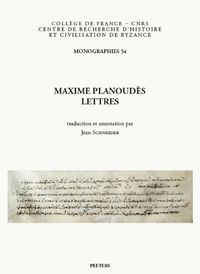 Cover image for Maxime Planoudes, Lettres: Traduction et annotation