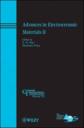 Advances in Electroceramic Materials II: Ceramic Transactions