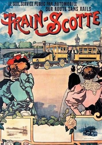 Cover image for Carnet Blanc, Affiche Train-Scotte Automobile