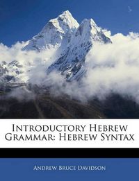 Cover image for Introductory Hebrew Grammar: Hebrew Syntax