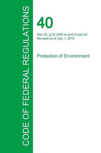 Cover image for Code of Federal Regulations Title 40, Volume 5, July 1, 2015