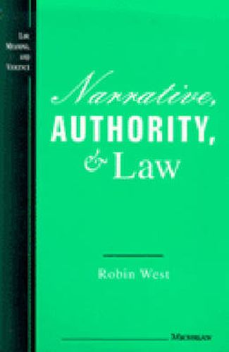 Cover image for Narrative, Authority and Law