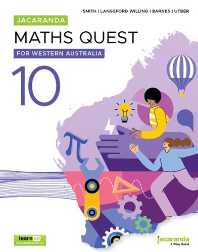 Cover image for Jacaranda Mathematics 10 for Western Australia, 5e learnON and Print