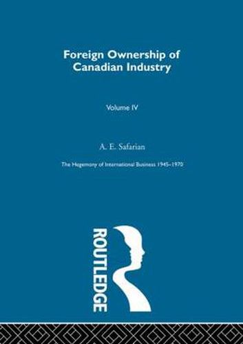 Cover image for Foreign Ownership Canadn Indus