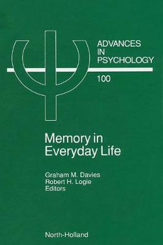 Cover image for Memory in Everyday Life