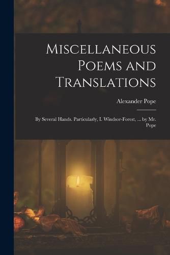 Cover image for Miscellaneous Poems and Translations