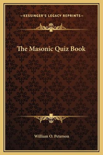 The Masonic Quiz Book