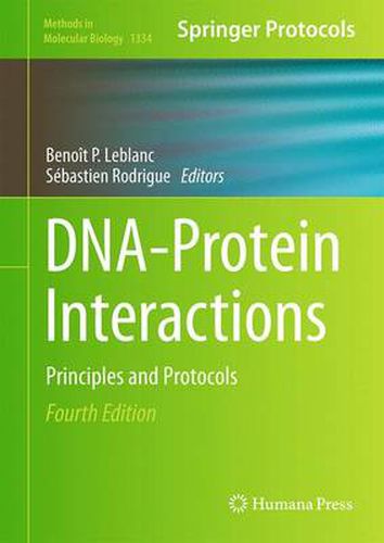 Cover image for DNA-Protein Interactions: Principles and Protocols