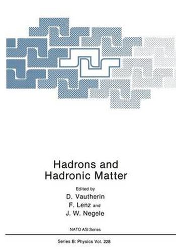 Cover image for Hadrons and Hadronic Matter