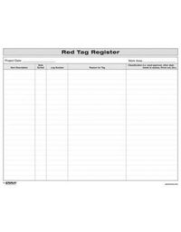 Cover image for 5S Red Tag Register Form