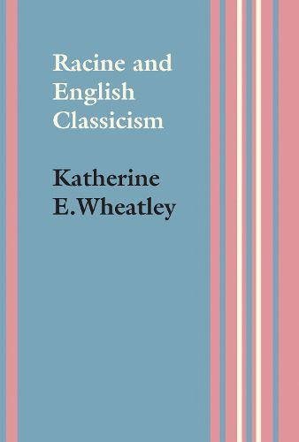Cover image for Racine and English Classicism