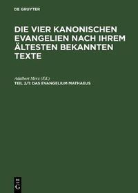 Cover image for Das Evangelium Mathaeus